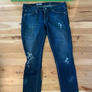 AGolde distressed stilt cigarette Jean